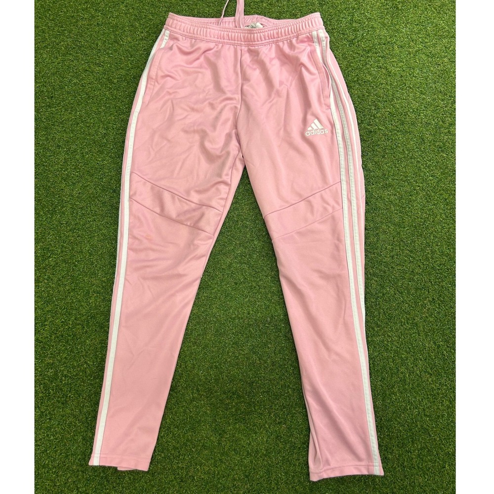 Adidas Climacool Pink Soccer Training Pants Mens Large 3 Stripe Joggers